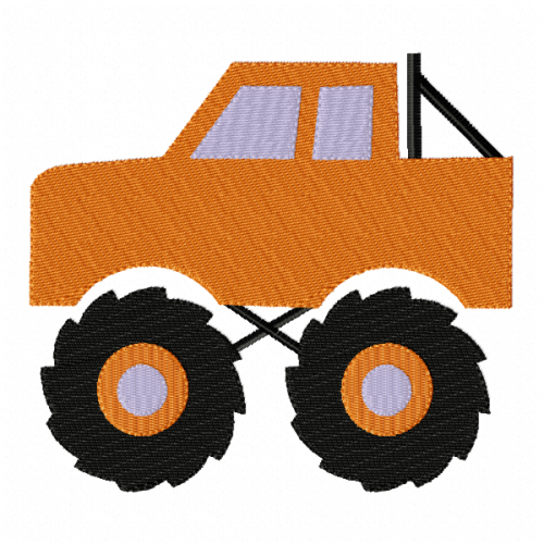 Monster Truck Embroidery Design