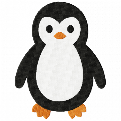 Baby Penguin Embroidery Design