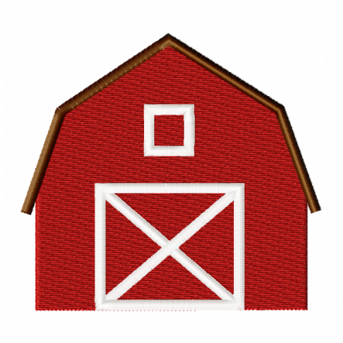 Barn Embroidery Design