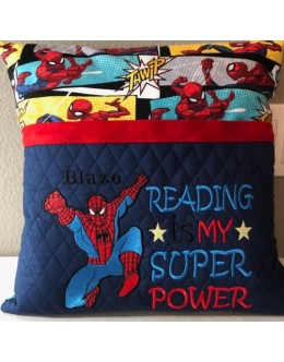Spiderman grand with Reading is My Super power v2 2 designs 3 sizes