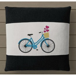 Bicycle embroidery design