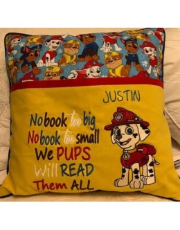 Marshal dog with no book too big 2 designs 3 sizes