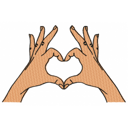 Heart hand embroidery design Heart hand embroidery design
