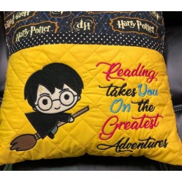 Harry Potter Broom Reading takes you Reading Pillow