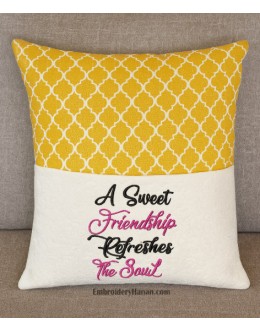 A Sweet friendship embroidery design A Sweet friendship embroidery design