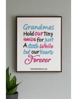 Grandmas embroidery design