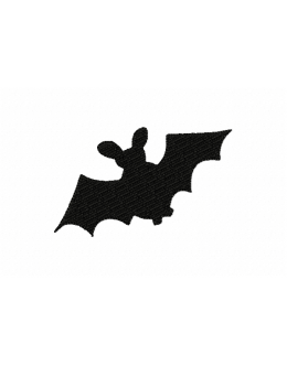 Halloween bat embroidery design