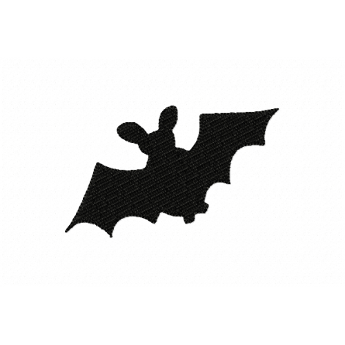 Halloween bat embroidery design