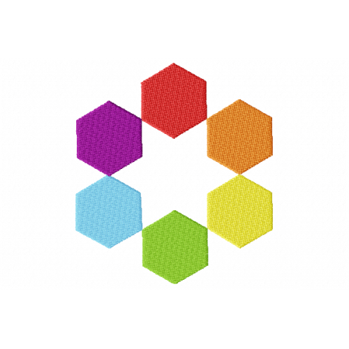 Hexagon embroidery design