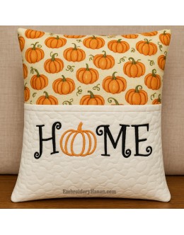 Home Pumpkin embroidery design