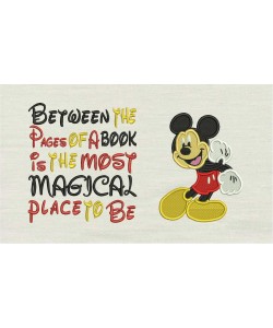 Mickey mouse embroidery V2 with Between the Pages