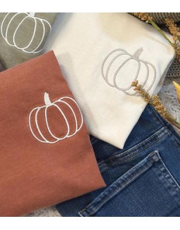 Pumpkin embroidery design