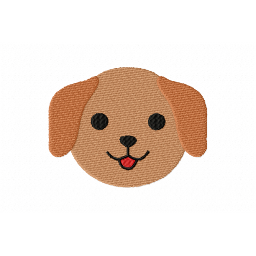Puppy Face Embroidery Design