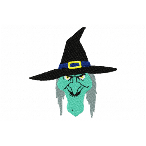 Witch embroidery design
