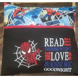 Spiderman read me a story reading pillow