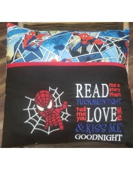Spiderman read me a story reading pillow