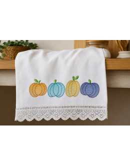 Colorful Pumpkin Embroidery Design 3 Sizes Colorful Pumpkin Embroidery Design 3 Sizes
