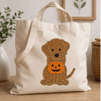 Cute Halloween Puppy Embroidery Design 3 Sizes
