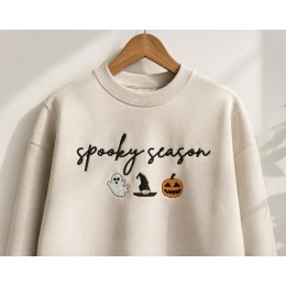 Cute Spooky Season Halloween Embroidery Design