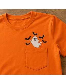 Halloween Ghost and Bats Embroidery Design Halloween Ghost and Bats Embroidery Design
