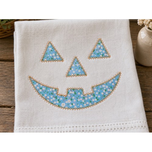 Halloween Jack O Lantern Embroidery Design 3 Sizes 