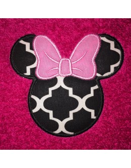 Minnie Head embroidery design