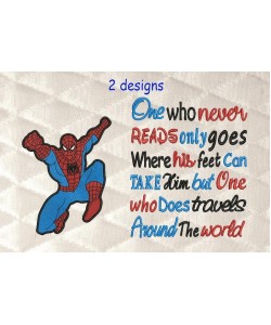 spiderman grand with One who never reads 2 designs 3 sizes