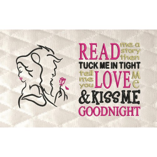 Princess Belle and the Beast with read me a story