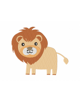Lion embroidery design