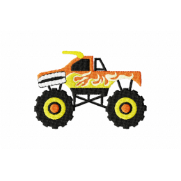 Monster Truck Embroidery Design