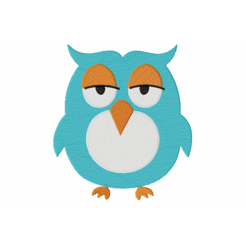 Owl dogo design embroidery