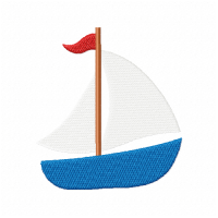 Sailboat Embroidery Design