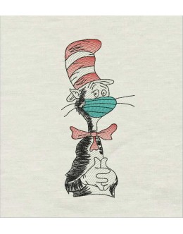 The cat in the hat mask